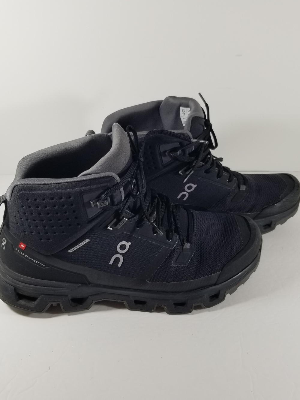 On Running Cloudrock 2 Waterproof Hiking Boots Men's Size 12 Black/Eclipse